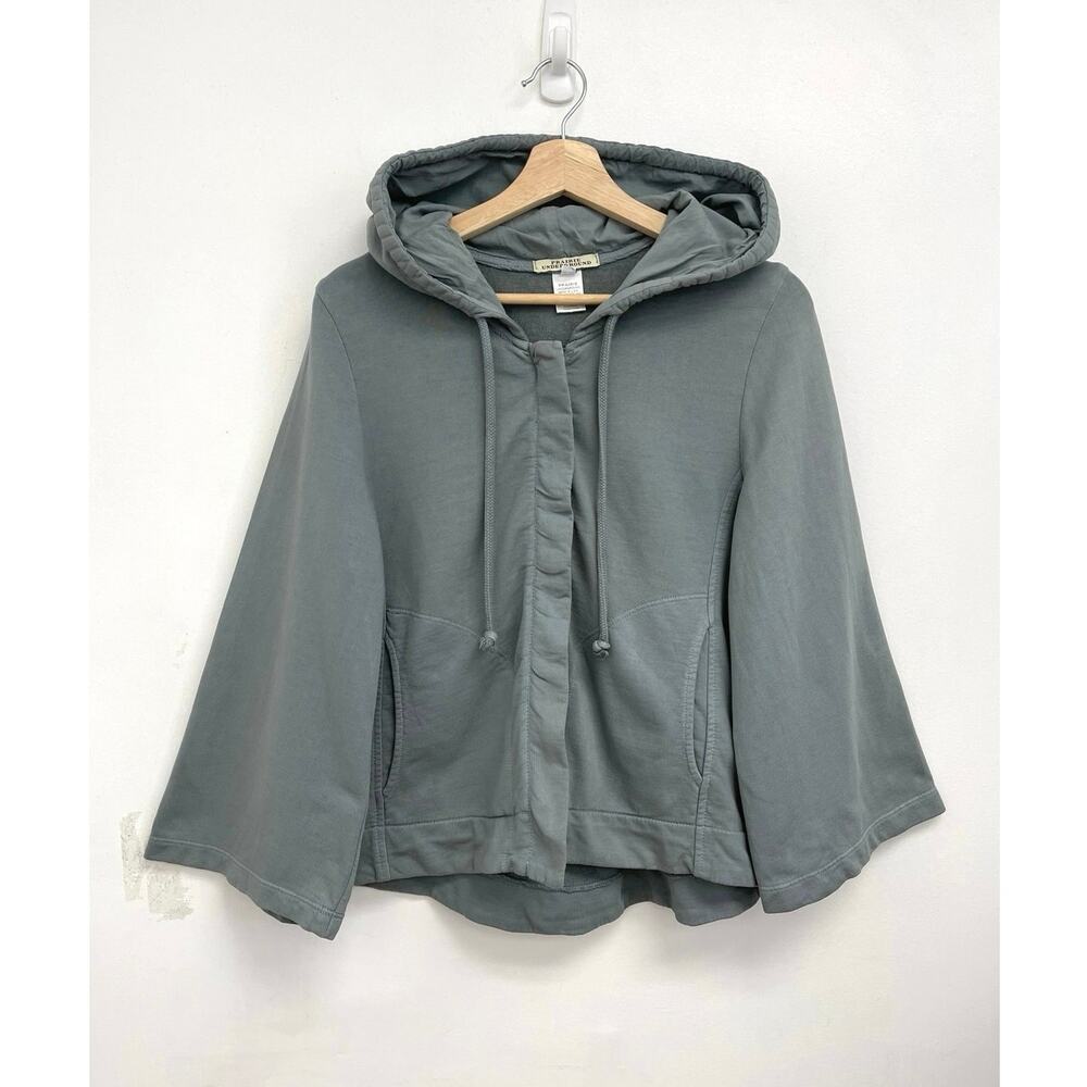 Prairie Underground A-Frame Hoodie Organic Cotton Full Zip Swing A-Line - Small